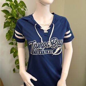 NHL Tampa Bay Lightning Blue Graphic Short Sleeve Jersey
